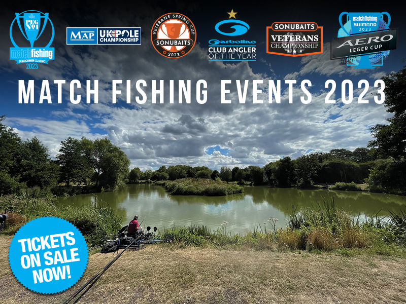 2023 Match Fishing Events TICKETS ON SALE NOW! Match Fishing